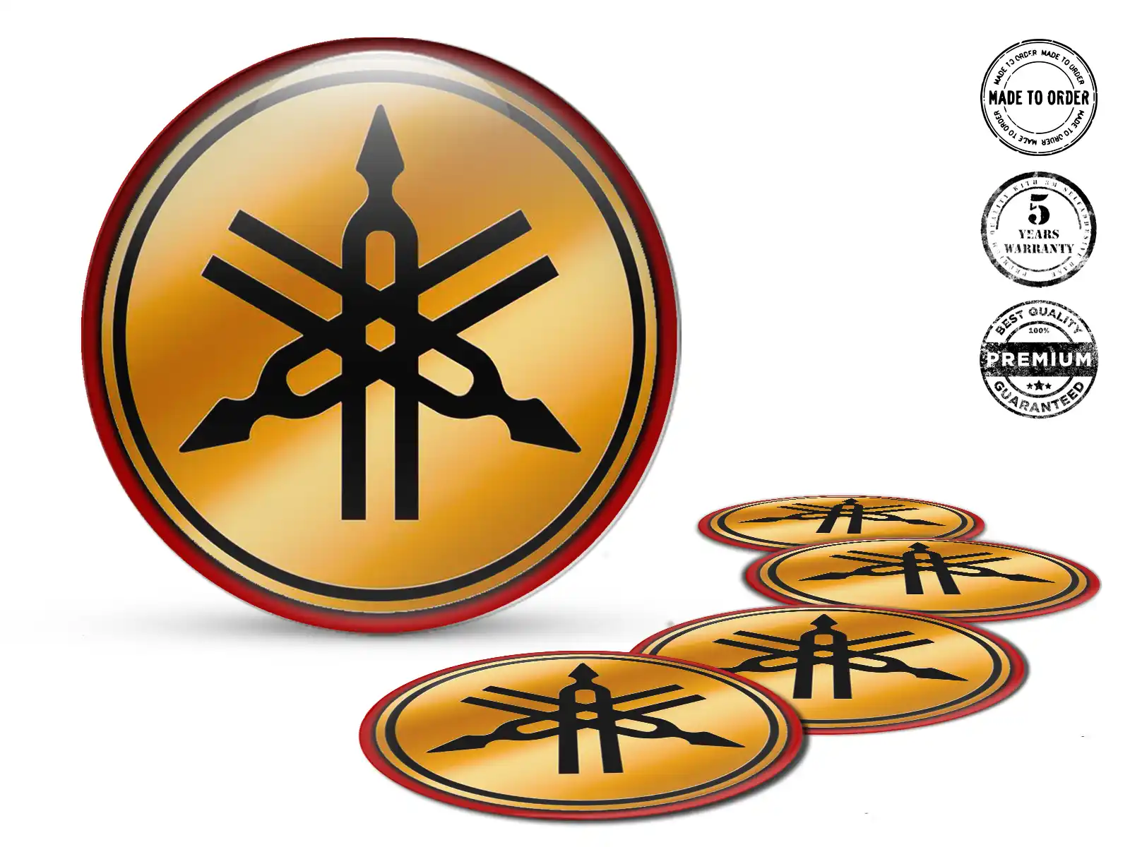 Yamaha Gewölbte Emblem Design Harz-Radlogos
